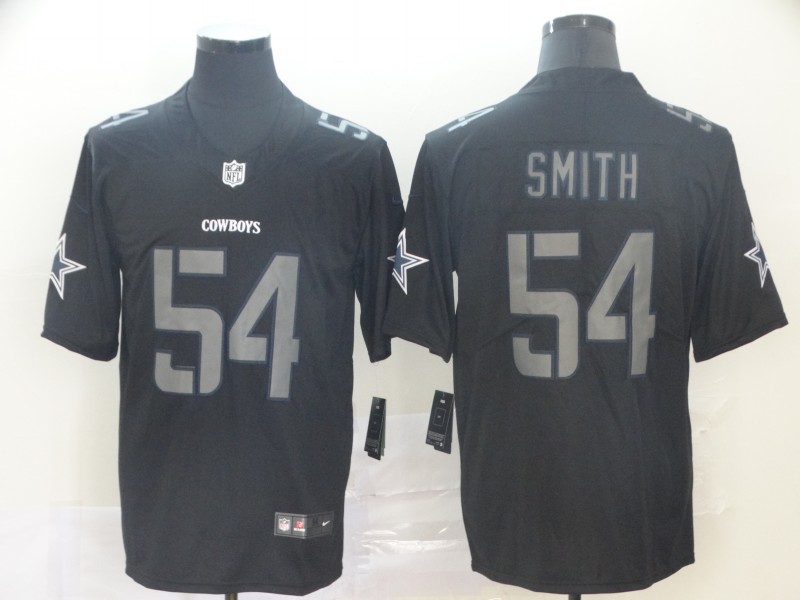 Men's Dallas Cowboys Jaylon Smith #54 Black Jersey